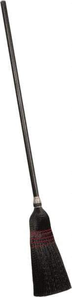 PRO-SOURCE - 60" OAL Polypropylene Bristle Corn Broom - Wood Handle, Water Resistance - Best Tool & Supply