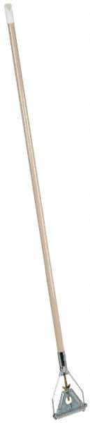 PRO-SOURCE - 48" Quick Connect Mop Handle - 1-1/8" Handle Diam, Metal Connector, Use with Wet Mops - Best Tool & Supply