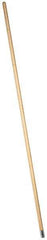 PRO-SOURCE - 60" Wood Female Thread Mop Handle - 1-1/8" Handle Diam, Metal Connector, Use with Wet Mops - Best Tool & Supply