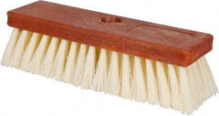 PRO-SOURCE - 1-1/2" Bristle Length, Polypropylene Utility Scrub Brush - 10" OAL, Wood Block - Best Tool & Supply