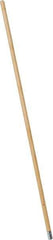 PRO-SOURCE - 54" Wood Female Thread Mop Handle - 1-1/8" Handle Diam, Metal Connector, Use with Wet Mops - Best Tool & Supply