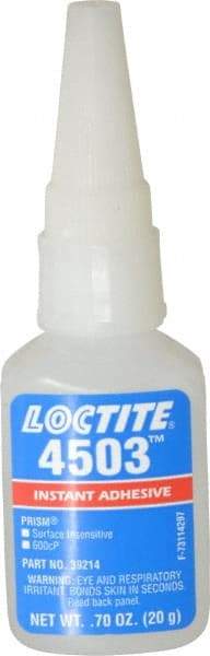 Loctite - 0.70 oz Bottle Clear Instant Adhesive - Series 4503 - Best Tool & Supply