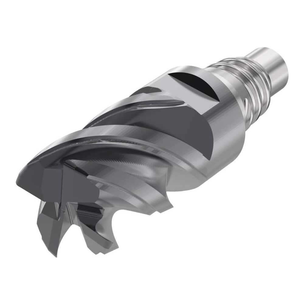 Corner Radius & Corner Chamfer End Mill Heads; Mill Diameter (mm): 20.00; Mill Diameter (Decimal Inch): 0.7874; Length of Cut (mm): 24.0000; Connection Type: E20; Overall Length (mm): 53.8000; Centercutting: Yes; Corner Radius (mm): 4.00; Minimum Helix An