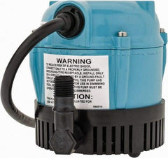 Little Giant Pumps - 1/200 HP, 3 psi, Aluminum Miniature Submersible Pump - 1/4 Inch Outlet, 6 Ft. Long Power Cord, 1.1 Amp - Best Tool & Supply