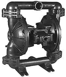 SandPIPER - 2" NPT, Metallic, Air Operated Diaphragm Pump - Santoprene Diaphragm, Stainless Steel Housing - Best Tool & Supply