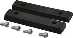 Panavise - 2-1/2" Wide x 1/2" High x 1/4" Thick, V-Groove Vise Jaw - Nylon, Fixed Jaw - Best Tool & Supply