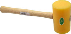 Garland - 1-1/2 Lb Head Polyethylene Mallet - 14" OAL, 16-1/2" Long Wood Handle - Best Tool & Supply