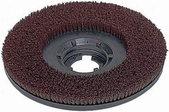 Made in USA - 13" Diam Scrubbing Brush - 11" Machine, 1-1/2" Trim Length, Polypropylene - Best Tool & Supply