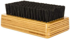 Made in USA - 3/4" Bristle Length, Hoghair Cleaning & Finishing Brush - 4-1/4" Long x 2-1/2" Wide Head, 4-1/4" OAL, Hardwood Block - Best Tool & Supply