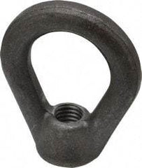 Made in USA - 2,700 Lb Capacity, M12x1.75 Thread, Carbon Steel Heavy Duty Lifting Eye Nut - Grade C-1030, 2.5" Long x 2-1/2" High, 1-1/4" Inside & 2" Outside Eye Diam, 7/8" Bell/Base Width - Best Tool & Supply