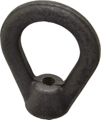 Made in USA - 2,700 Lb Capacity, M8x1.25 Thread, Carbon Steel Heavy Duty Lifting Eye Nut - Grade C-1030, 2.5" Long x 2-1/2" High, 1-1/4" Inside & 2" Outside Eye Diam, 7/8" Bell/Base Width - Best Tool & Supply