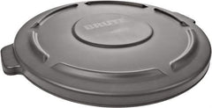 Rubbermaid - Round Lid for Use with 55 Gal Round Trash Cans - Gray, Polyethylene, For 2655 Brute Trash Cans - Best Tool & Supply