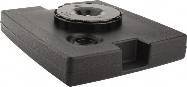 Rubbermaid - Black Plastic Weighted Base - Compatible with 56 Gal Containers, 21-1/8" Long, 5" High - Best Tool & Supply