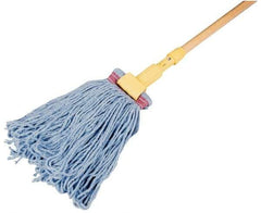 Rubbermaid - 5" Blue Head Band, Small Blended Fiber Loop End Mop Head - 4 Ply, Clamp Jaw Connection, Use for General Purpose - Best Tool & Supply