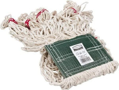 Rubbermaid - 5" Green Head Band, Medium Blended Fiber Loop End Mop Head - 4 Ply, Clamp Jaw Connection, Use for General Purpose - Best Tool & Supply