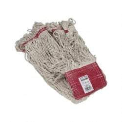 Rubbermaid - 5" Red Head Band, Large Blended Fiber Loop End Mop Head - 4 Ply, Clamp Jaw Connection, Use for General Purpose - Best Tool & Supply