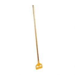 Rubbermaid - 60" Hardwood Quick Connect Mop Handle - 1 to 1-1/4" Wet Mop Head Band, Plastic Connector, Use with Wet Mops - Best Tool & Supply