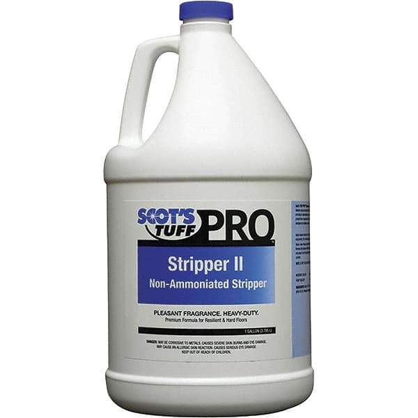 Scot's Tuff - 1 Gal Bottle Stripper - Use on Metal Interlock Finishes, Polymer Finishes, Wax Finishes - Best Tool & Supply