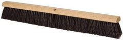 PRO-SOURCE - 30" Heavy Duty Polypropylene Push Broom - 3-1/4" Bristle Length, Wood Block, Threaded Handle Connection, Handle Sold Separately - Best Tool & Supply