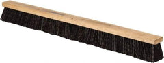 PRO-SOURCE - 36" Heavy Duty Polypropylene Push Broom - 3-1/4" Bristle Length, Wood Block, Threaded Handle Connection, Handle Sold Separately - Best Tool & Supply