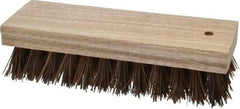 PRO-SOURCE - 1" Bristle Length, Palmyra Scrub Brush - 7" OAL, Hardwood Block - Best Tool & Supply