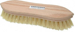 PRO-SOURCE - 1" Bristle Length, Tampico Scrub Brush - 9" OAL, Hardwood Block - Best Tool & Supply