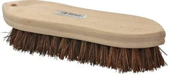 PRO-SOURCE - 1" Bristle Length, Palmyra Scrub Brush - 9" OAL, Hardwood Block - Best Tool & Supply