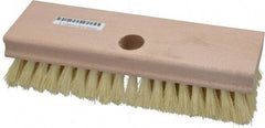 PRO-SOURCE - Tampico Scrub Brush - 8" OAL, Tapered Handle - Best Tool & Supply