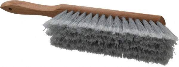 PRO-SOURCE - Plastic Counter Duster - 2-1/2" Bristle Length, 8" Long Head, Hardwood Handle, Gray - Best Tool & Supply