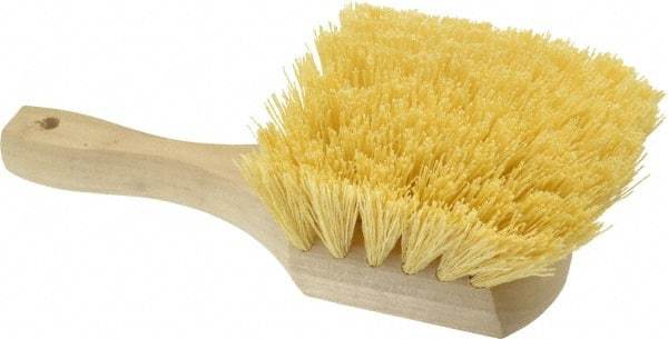 PRO-SOURCE - 2" Bristle Length, Polypropylene Utility Scrub Brush - 8" OAL, Hardwood Block - Best Tool & Supply