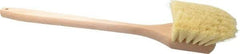 PRO-SOURCE - 2" Bristle Length, Tampico Utility Scrub Brush - 20" OAL, Hardwood Block - Best Tool & Supply