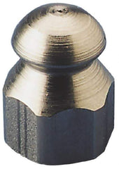 Value Collection - 4,200 psi Fixed, Stainless Steel, Sewer Pressure Washer Nozzle - 7.5mm Orifice Diam, 1/4" Thread, FPT, Polished - Best Tool & Supply