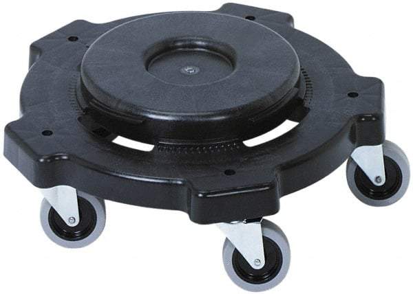 Continental - Round Polyethylene Twist-On Trash Can Dolly - Compatible with 20, 32, 44 & 55 Gal Containers, Compatible with Huskee 2000, 3200, 4444, 5500 - Best Tool & Supply