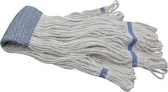 PRO-SOURCE - 5" White Head Band, X-Large Blended Fiber Extra Large #32 Loop End Mop Head - 4 Ply, Clamp Jaw Connection, Use for General Purpose - Best Tool & Supply