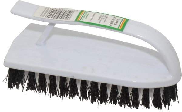 PRO-SOURCE - Polypropylene Scrub Brush - 6-1/2" OAL, Easy Grip Handle, Plastic Block - Best Tool & Supply