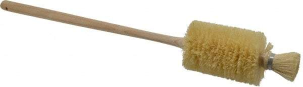 Made in USA - 21" OAL Toilet Bowl Brush - Tampico Bristles, 12" Wood Handle, White - Best Tool & Supply