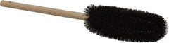 PRO-SOURCE - 3" Diam Bristle Tube Brush - 16" OAL, 6" Head Length, Wood Handle - Best Tool & Supply