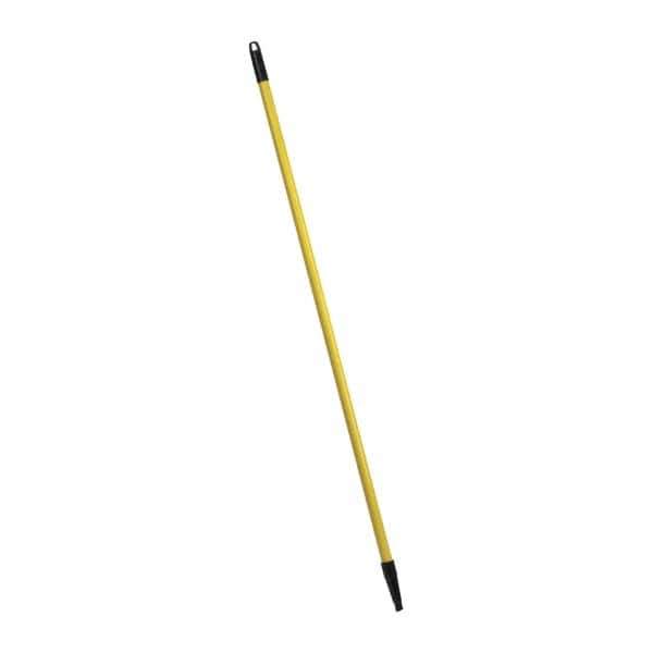 PRO-SOURCE - 48 x 1" Fiberglass Handle for Push Brooms - Threaded Connection, Yellow - Best Tool & Supply