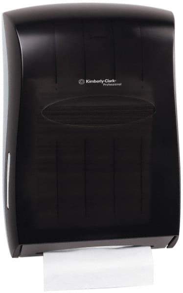 Kimberly-Clark Professional - Hands Free, Plastic Paper Towel Dispenser - 18.88" High x 13-1/4" Wide x 5.88" Deep, 2-1/2 Sleeves, Smoke (Color) - Best Tool & Supply