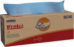 WypAll - L40 Dry General Purpose Wipes - Pop-Up, 9-3/4" x 16-3/8" Sheet Size, Blue - Best Tool & Supply