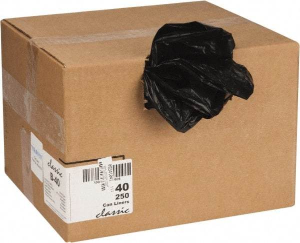 PRO-SOURCE - 0.65 mil Thick, Household/Office Trash Bags - 33" Wide x 39" High, Black - Best Tool & Supply