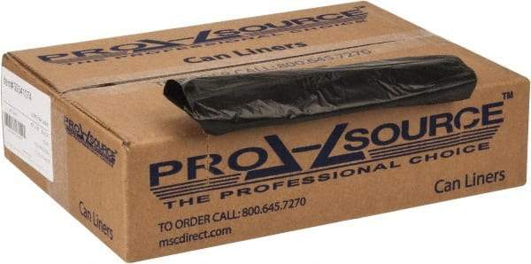 PRO-SOURCE - 0.8 mil Thick, Household/Office Trash Bags - 40" Wide x 46" High, Black - Best Tool & Supply