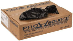 PRO-SOURCE - 1 mil Thick, Heavy-Duty Trash Bags - 40" Wide x 46" High, Black - Best Tool & Supply