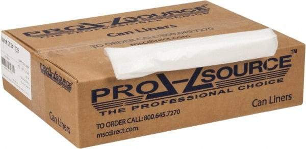 PRO-SOURCE - 0.8 mil Thick, Household/Office Trash Bags - 40" Wide x 46" High, Clear - Best Tool & Supply