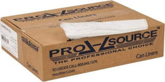 PRO-SOURCE - 0.8 mil Thick, Household/Office Trash Bags - 38" Wide x 58" High, Clear - Best Tool & Supply