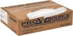 PRO-SOURCE - 0.31 mil Thick, Household/Office Trash Bags - 24" Wide x 24" High, Clear - Best Tool & Supply