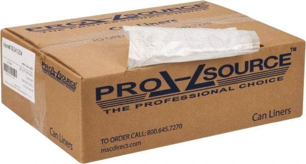 PRO-SOURCE - 0.39 mil Thick, Household/Office Trash Bags - 30" Wide x 37" High, Clear - Best Tool & Supply