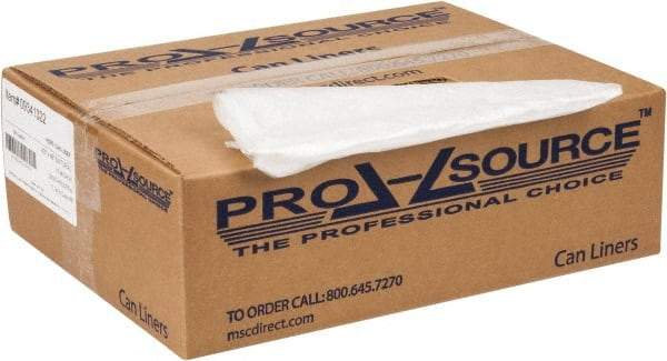 PRO-SOURCE - 0.63 mil Thick, Household/Office Trash Bags - 43" Wide x 48" High, Clear - Best Tool & Supply