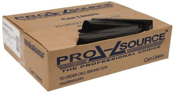 PRO-SOURCE - 0.6 mil Thick, Household/Office Trash Bags - 23" Wide x 24" High, Black - Best Tool & Supply