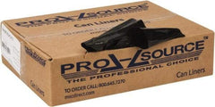 PRO-SOURCE - 0.6 mil Thick, Household/Office Trash Bags - 24" Wide x 31" High, Black - Best Tool & Supply